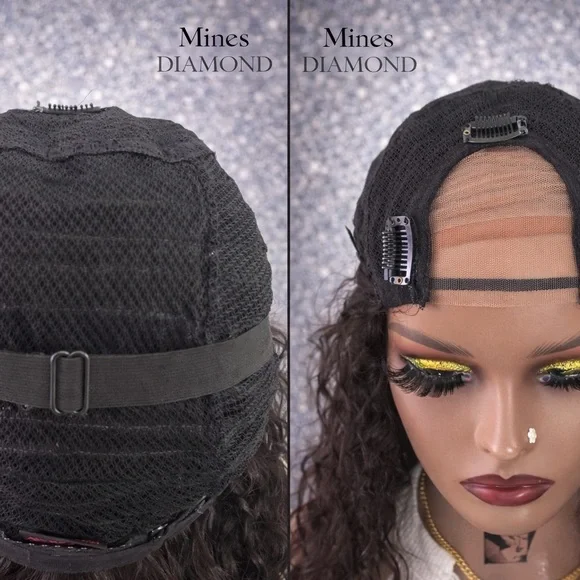 Mines Diamond Black Hair Wig